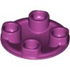 Plate, Round 2x2 with Rounded Bottom (Boat Stud) Magenta