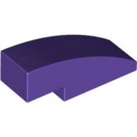 Slope, Curved 3x1 Dark Purple