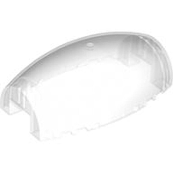 Windscreen 10x6x3 Bubble Canopy Double Tapered with Square Front Cutout Trans-Clear