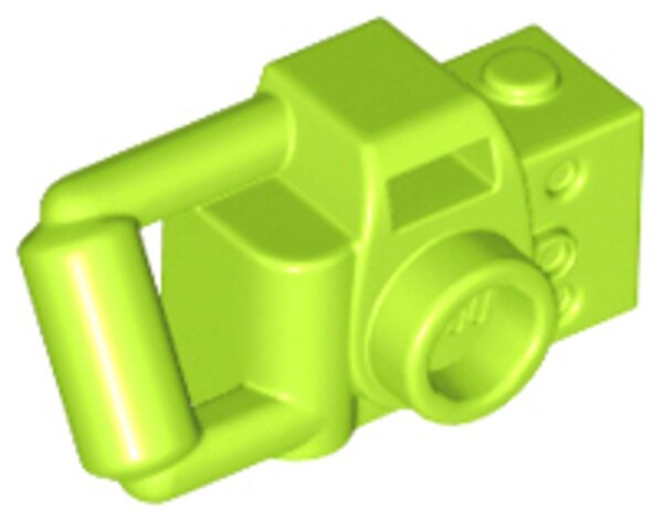 Minifigure, Utensil Camera Handheld Style with Extended Bar Handle Lime