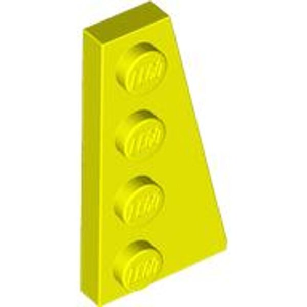 Wedge, Plate 4x2 Right Neon Yellow