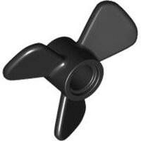 Propeller 3 Blade 3 Diameter with Pin Hole Black