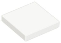 Tile 2x2 with Groove White