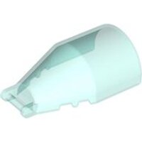 Windscreen 6x4x2 Round with Bar Handle Trans-Light Blue