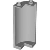 Cylinder Quarter 2x2x5 with 1x1 Cutout Light Bluish Gray