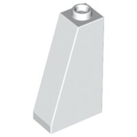 Slope 75 2x1x3 - Hollow Stud White