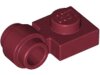 Plate, Modified 1x1 with Light Attachment - Thick Ring Dark Red