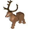 Deer with Dark Brown Antlers (Stag, Reindeer) Medium Nougat