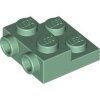 Plate, Modified 2x2x2/3 with 2 Studs on Side Sand Green