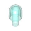 Bar with Light Bulb Cover (Bionicle Barraki Eye) Trans-Light Blue
