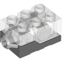Electric, Light Brick 2x3x1 1/3 with Trans-Clear Top and...