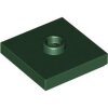 Plate, Modified 2x2 with Groove and 1 Stud in Center (Jumper) Dark Green