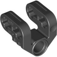 Technic, Axle and Pin Connector Perpendicular Split Black
