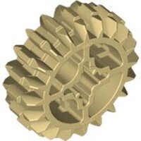 Technic, Gear 20 Tooth Double Bevel Tan