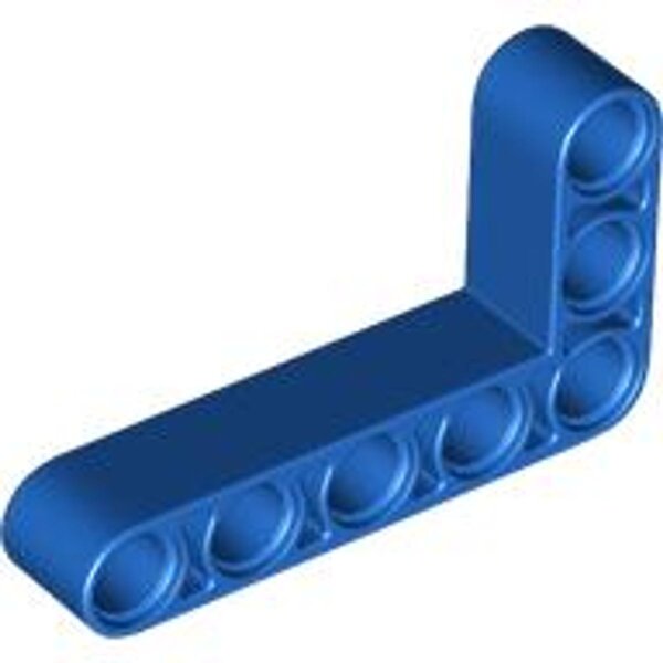 Technic, Liftarm, Modified Bent Thick L-Shape 3x5 Blue