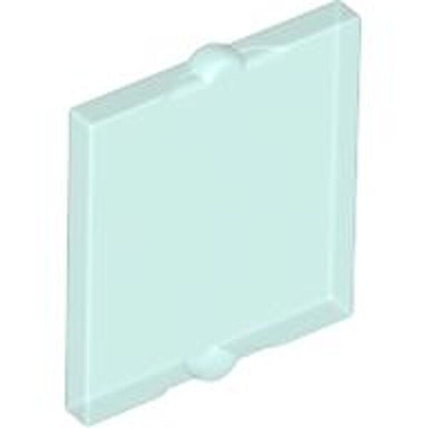 Glass for Window 1x2x2 Flat Front Trans-Light Blue