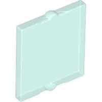 Glass for Window 1x2x2 Flat Front Trans-Light Blue