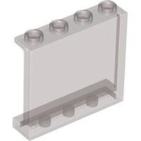 Panel 1x4x3 with Side Supports - Hollow Studs Trans-Brown...