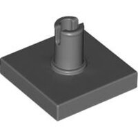 Tile, Modified 2x2 with Pin Dark Bluish Gray