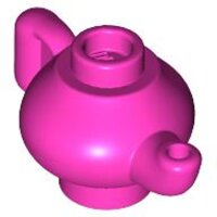 Minifigure, Utensil Teapot Dark Pink