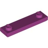 Plate, Modified 1x4 with 2 Studs with Groove Magenta