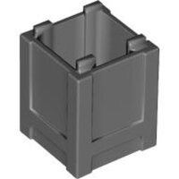 Container, Box 2x2x2 - Top Opening Dark Bluish Gray