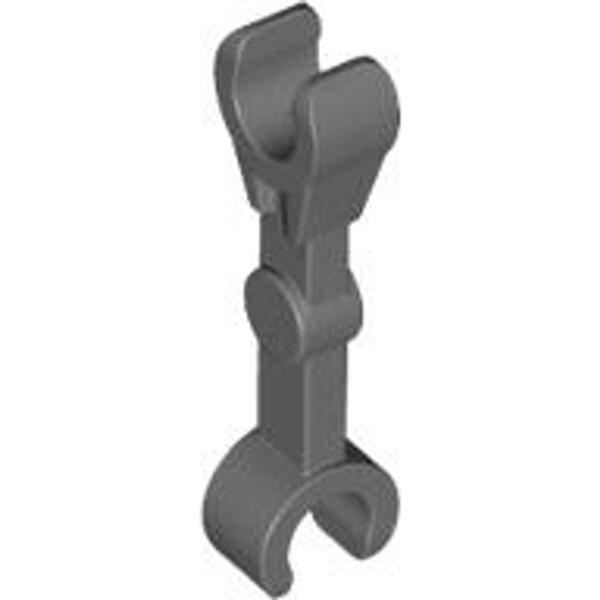 Arm Mechanical, Straight with Clips at 90 degrees (Vertical Grip) Dark Bluish Gray