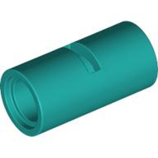 Technic, Pin Connector Round 2L with Slot (Pin Joiner Round) Dark Turquoise