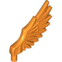 Minifigure Wing Feathered Orange