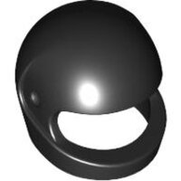 Minifigure, Headgear Helmet Motorcycle (Standard) Black