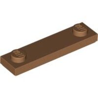 Plate, Modified 1x4 with 2 Studs with Groove Medium Nougat
