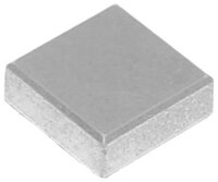 Tile 1x1 with Groove Metallic Silver
