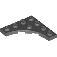 Plate, Modified 4x4 with 3x3 Curved Cutout Dark Bluish Gray