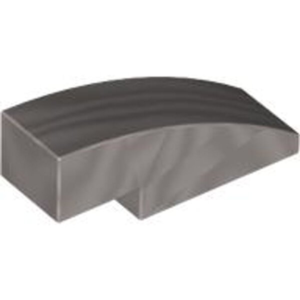 Slope, Curved 3x1 Metallic Silver