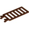 Bar 7x3 with 2 U Clips (Ladder) Reddish Brown