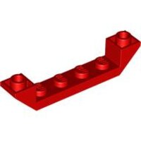 Slope, Inverted 45 6x1 Double with 1x4 Cutout Red