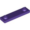 Plate, Modified 1x4 with 2 Studs with Groove Dark Purple
