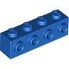 Brick, Modified 1x4 with Studs on Side Blue