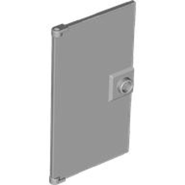Door 1x4x6 with Stud Handle Light Bluish Gray