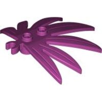 Plant Leaves 6x5 Swordleaf with Open O Clip Thick Magenta