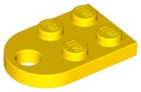 Plate, Modified 2x3 with Hole Yellow