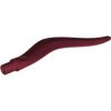Wave Rounded Curved Single with Bar End (Flame, Sword) Dark Red