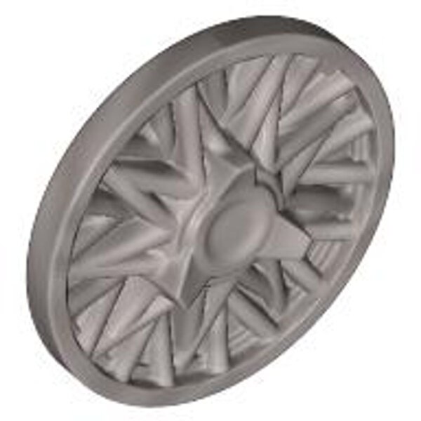 Wheel Cover Thin Spoke and Spinner - for Wheel 18976 Metallic Silver