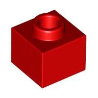 Brick, Modified 1x1x2/3 with Open Stud Red