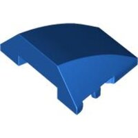 Wedge 4x3 Triple Curved No Studs Blue