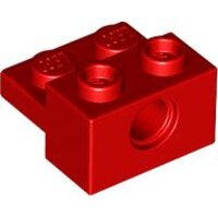 Technic, Brick Modified 1x2 with Hole and 1x2 Plate Red