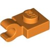 Plate, Modified 1x1 with Open O Clip (Horizontal Grip) Orange