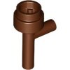 Minifigure, Utensil Space Gun / Torch - Without Grooves Reddish Brown