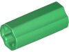 Technic, Axle Connector 2L (Smooth withxHole + Orientation) Green