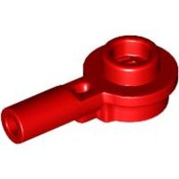 Bar   1L with 1x1 Round Plate with Hollow Stud Red